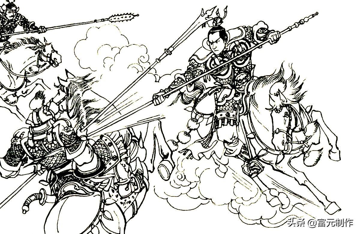 天降奇兵_幼年拜名师学得一手好枪法，罗通与罗通两人双双败阵